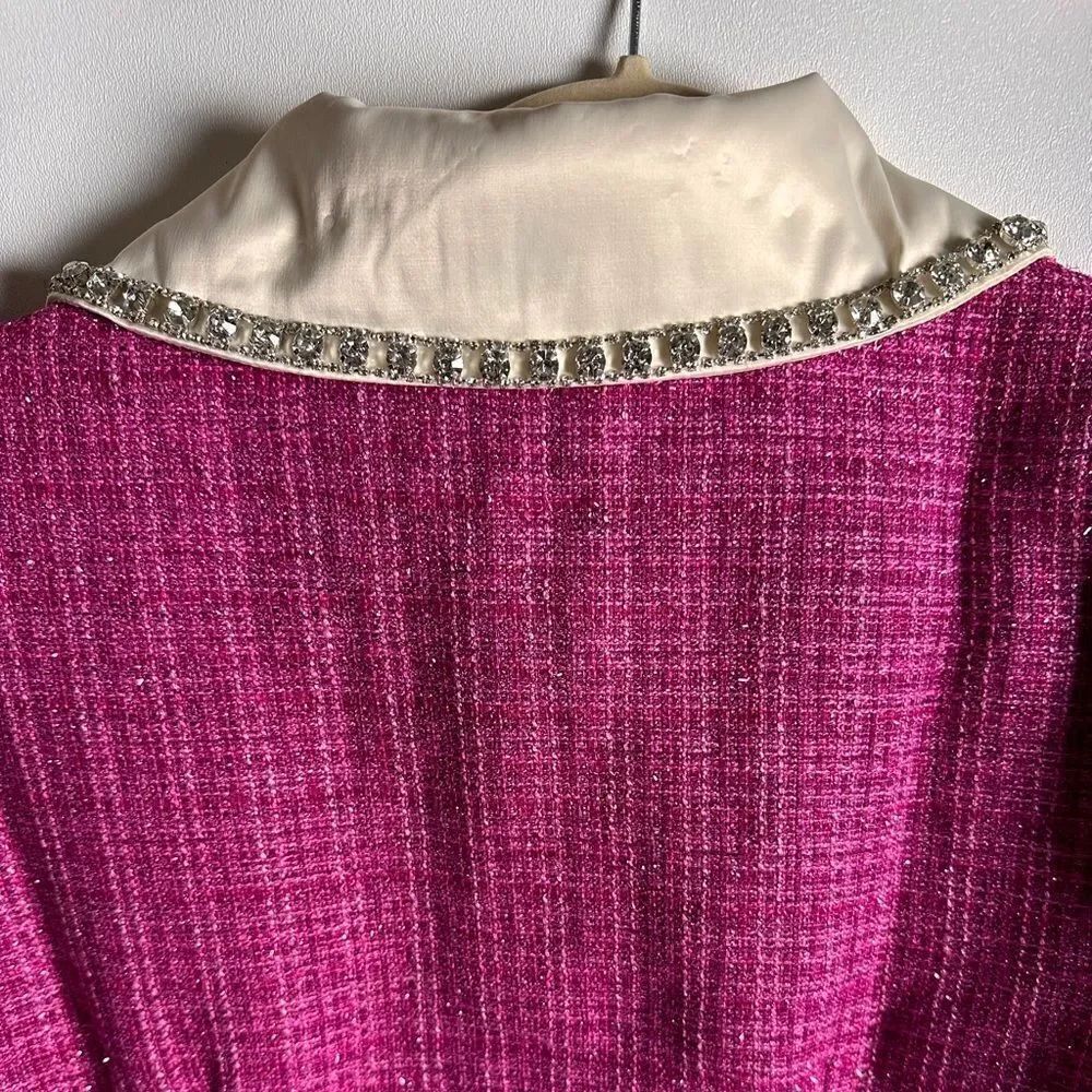Magenta Tweed dress - Picture 14 of 16